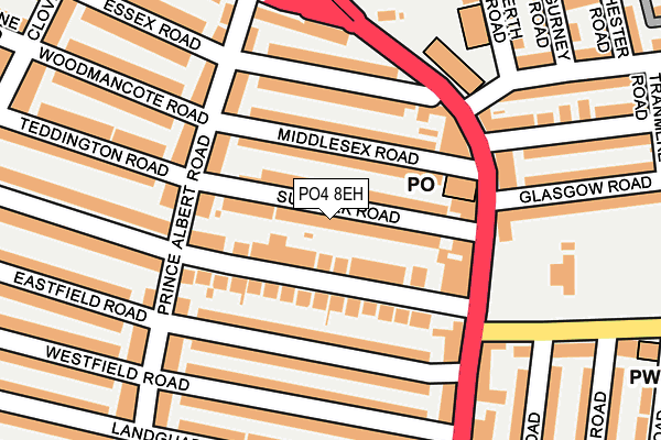 PO4 8EH map - OS OpenMap – Local (Ordnance Survey)