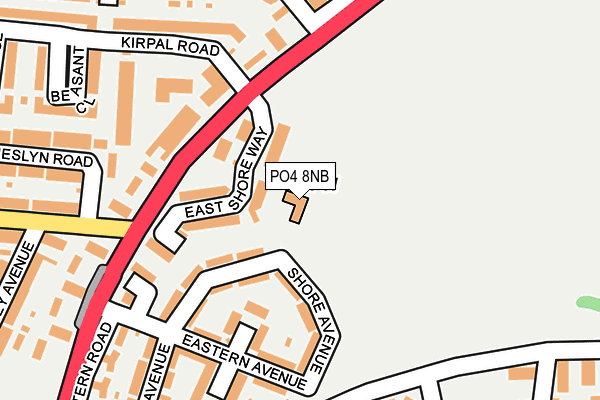 PO4 8NB map - OS OpenMap – Local (Ordnance Survey) PO4 8NB map - OS OpenMap – Local (Ordnance Survey)