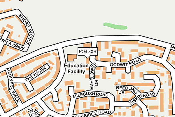 PO4 8XH map - OS OpenMap – Local (Ordnance Survey) PO4 8XH map - OS OpenMap – Local (Ordnance Survey)