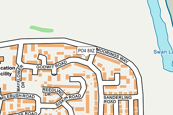 PO4 8XZ map - OS OpenMap – Local (Ordnance Survey) PO4 8XZ map - OS OpenMap – Local (Ordnance Survey)