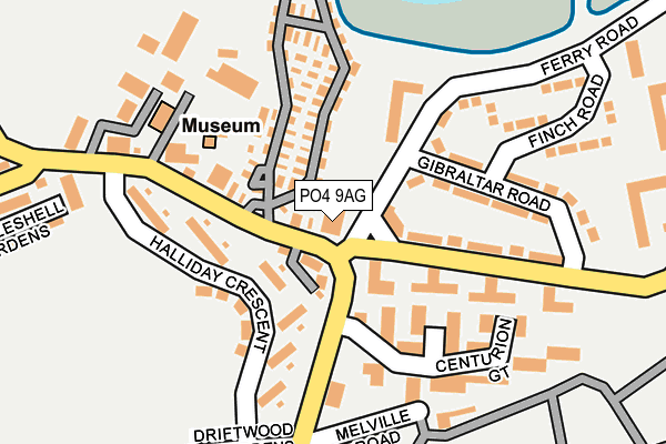PO4 9AG map - OS OpenMap – Local (Ordnance Survey) PO4 9AG map - OS OpenMap – Local (Ordnance Survey)