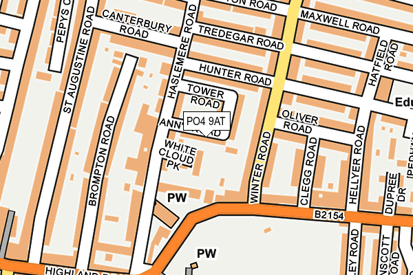 PO4 9AT map - OS OpenMap – Local (Ordnance Survey) PO4 9AT map - OS OpenMap – Local (Ordnance Survey)