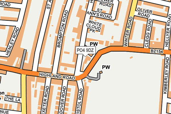 PO4 9DZ map - OS OpenMap – Local (Ordnance Survey) PO4 9DZ map - OS OpenMap – Local (Ordnance Survey)