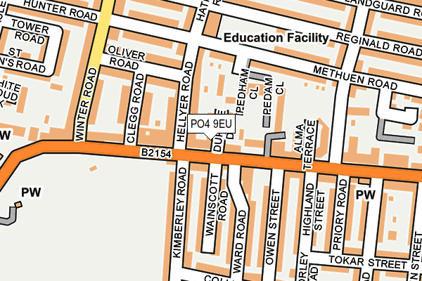 PO4 9EU map - OS OpenMap – Local (Ordnance Survey) PO4 9EU map - OS OpenMap – Local (Ordnance Survey)
