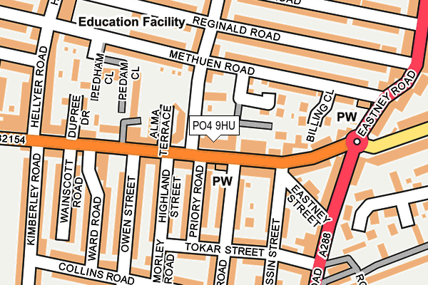 PO4 9HU map - OS OpenMap – Local (Ordnance Survey) PO4 9HU map - OS OpenMap – Local (Ordnance Survey)
