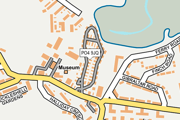 PO4 9JQ map - OS OpenMap – Local (Ordnance Survey) PO4 9JQ map - OS OpenMap – Local (Ordnance Survey)