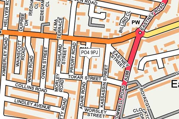 PO4 9PJ map - OS OpenMap – Local (Ordnance Survey) PO4 9PJ map - OS OpenMap – Local (Ordnance Survey)