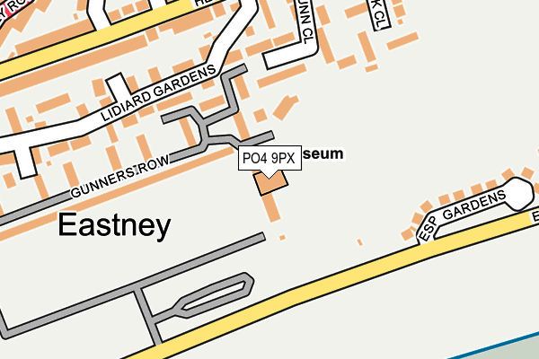PO4 9PX map - OS OpenMap – Local (Ordnance Survey) PO4 9PX map - OS OpenMap – Local (Ordnance Survey)