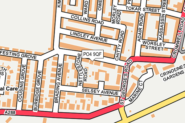 PO4 9QF map - OS OpenMap – Local (Ordnance Survey) PO4 9QF map - OS OpenMap – Local (Ordnance Survey)