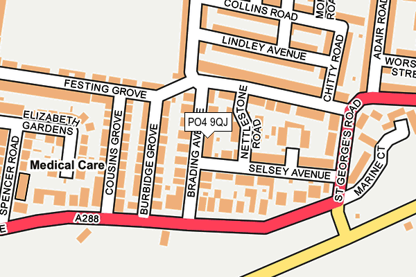PO4 9QJ map - OS OpenMap – Local (Ordnance Survey) PO4 9QJ map - OS OpenMap – Local (Ordnance Survey)
