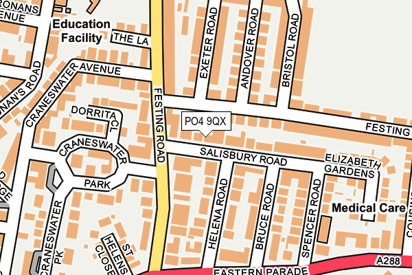 PO4 9QX map - OS OpenMap – Local (Ordnance Survey) PO4 9QX map - OS OpenMap – Local (Ordnance Survey)