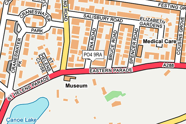PO4 9RA map - OS OpenMap – Local (Ordnance Survey) PO4 9RA map - OS OpenMap – Local (Ordnance Survey)