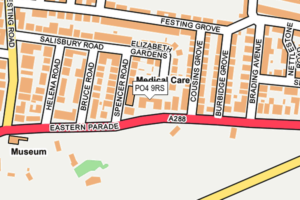 PO4 9RS map - OS OpenMap – Local (Ordnance Survey)
