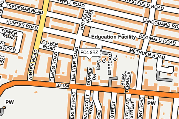 PO4 9RZ map - OS OpenMap – Local (Ordnance Survey) PO4 9RZ map - OS OpenMap – Local (Ordnance Survey)