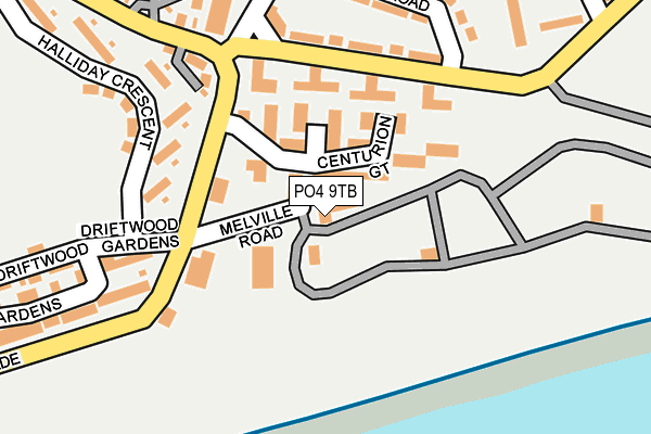 PO4 9TB map - OS OpenMap – Local (Ordnance Survey) PO4 9TB map - OS OpenMap – Local (Ordnance Survey)