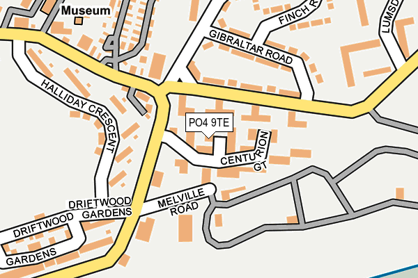 PO4 9TE map - OS OpenMap – Local (Ordnance Survey) PO4 9TE map - OS OpenMap – Local (Ordnance Survey)