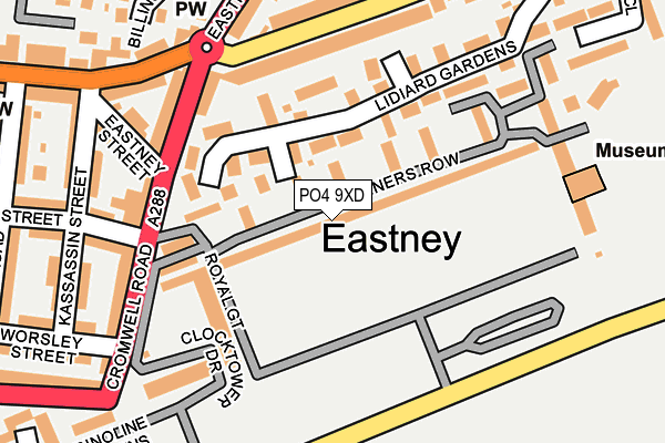 PO4 9XD map - OS OpenMap – Local (Ordnance Survey) PO4 9XD map - OS OpenMap – Local (Ordnance Survey)