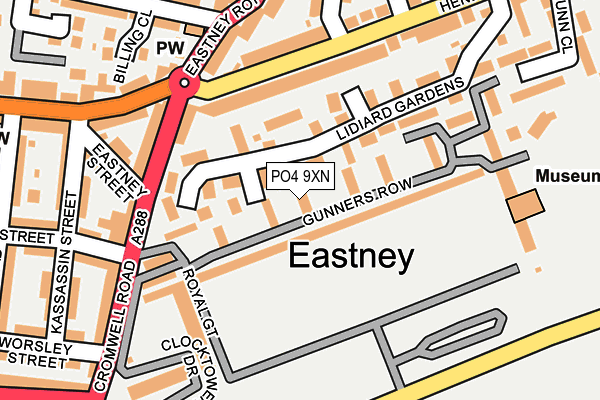 PO4 9XN map - OS OpenMap – Local (Ordnance Survey) PO4 9XN map - OS OpenMap – Local (Ordnance Survey)
