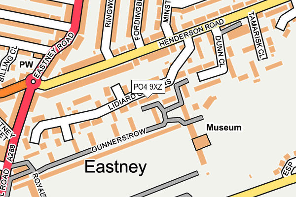 PO4 9XZ map - OS OpenMap – Local (Ordnance Survey) PO4 9XZ map - OS OpenMap – Local (Ordnance Survey)