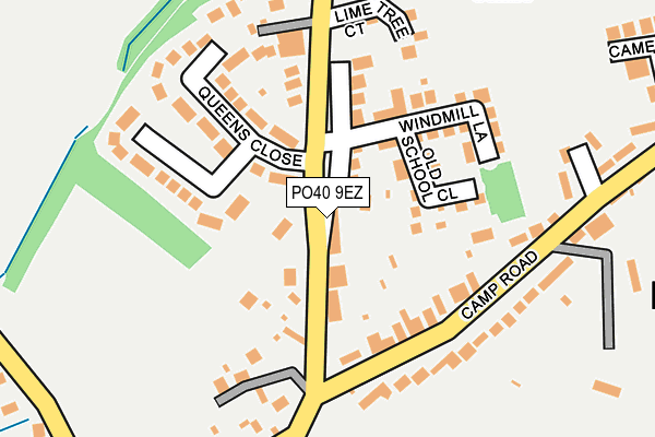 PO40 9EZ map - OS OpenMap – Local (Ordnance Survey) PO40 9EZ map - OS OpenMap – Local (Ordnance Survey)