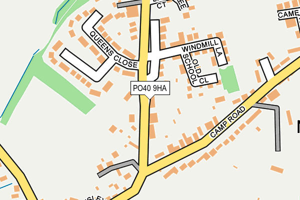 PO40 9HA map - OS OpenMap – Local (Ordnance Survey) PO40 9HA map - OS OpenMap – Local (Ordnance Survey)