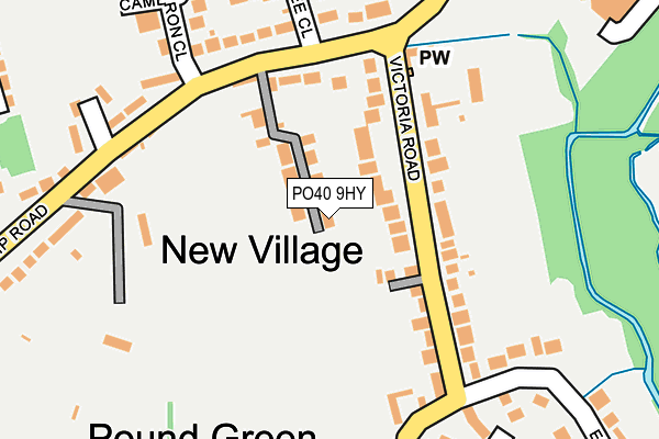 PO40 9HY map - OS OpenMap – Local (Ordnance Survey) PO40 9HY map - OS OpenMap – Local (Ordnance Survey)