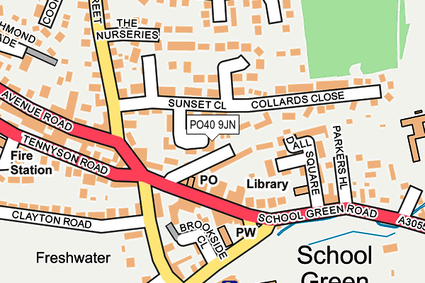 PO40 9JN map - OS OpenMap – Local (Ordnance Survey) PO40 9JN map - OS OpenMap – Local (Ordnance Survey)