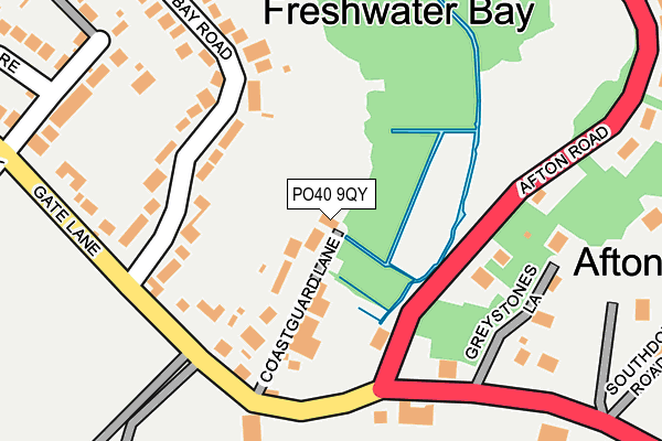PO40 9QY map - OS OpenMap – Local (Ordnance Survey) PO40 9QY map - OS OpenMap – Local (Ordnance Survey)