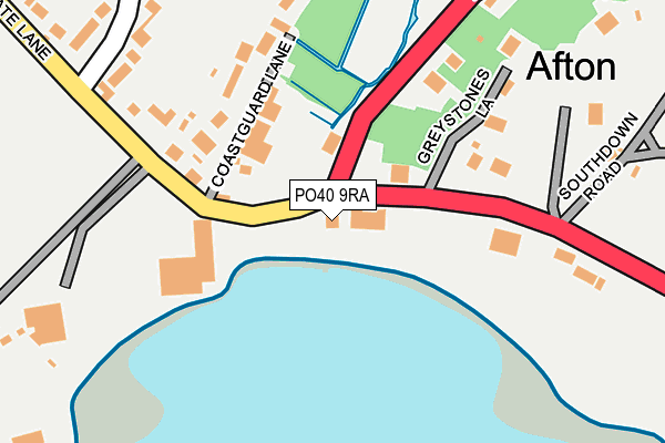 PO40 9RA map - OS OpenMap – Local (Ordnance Survey) PO40 9RA map - OS OpenMap – Local (Ordnance Survey)