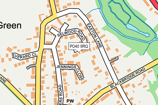 PO40 9RQ map - OS OpenMap – Local (Ordnance Survey)