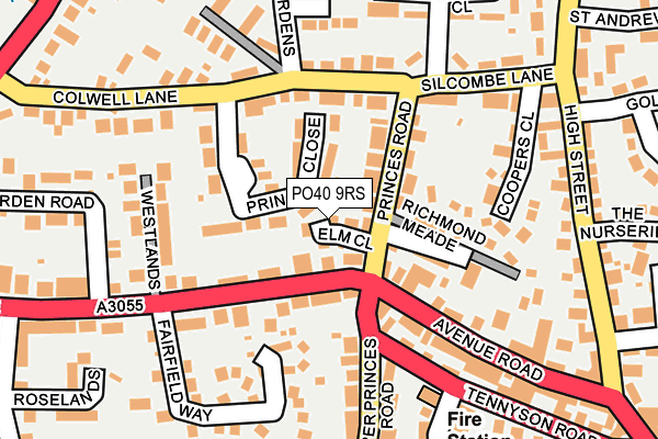PO40 9RS map - OS OpenMap – Local (Ordnance Survey)