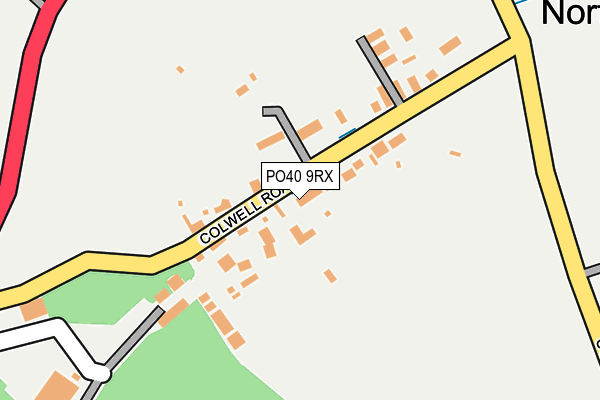 PO40 9RX map - OS OpenMap – Local (Ordnance Survey) PO40 9RX map - OS OpenMap – Local (Ordnance Survey)