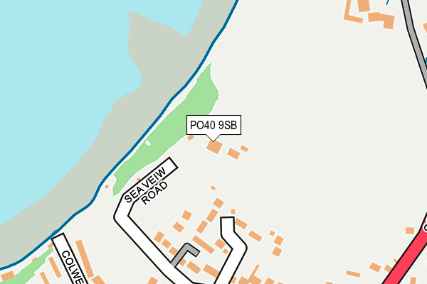 PO40 9SB map - OS OpenMap – Local (Ordnance Survey) PO40 9SB map - OS OpenMap – Local (Ordnance Survey)