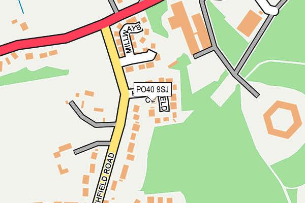 PO40 9SJ map - OS OpenMap – Local (Ordnance Survey) PO40 9SJ map - OS OpenMap – Local (Ordnance Survey)