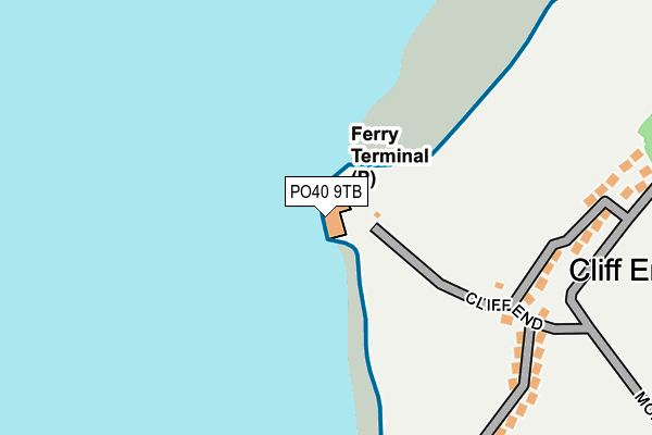 PO40 9TB map - OS OpenMap – Local (Ordnance Survey) PO40 9TB map - OS OpenMap – Local (Ordnance Survey)