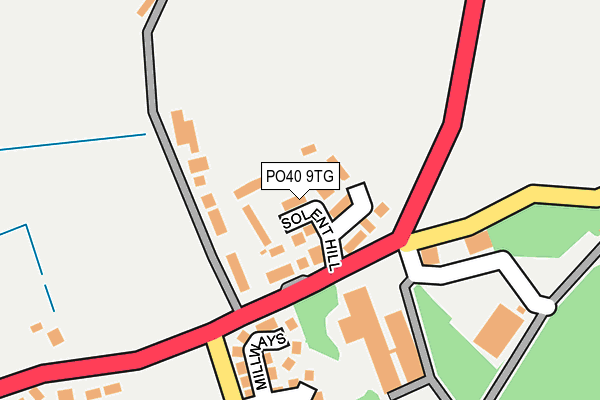 PO40 9TG map - OS OpenMap – Local (Ordnance Survey) PO40 9TG map - OS OpenMap – Local (Ordnance Survey)