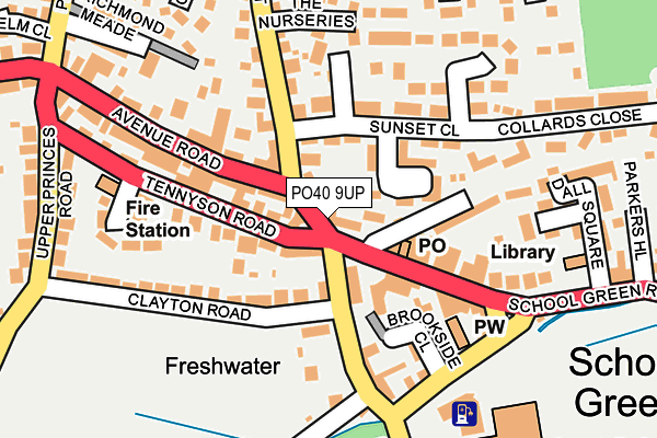PO40 9UP map - OS OpenMap – Local (Ordnance Survey) PO40 9UP map - OS OpenMap – Local (Ordnance Survey)