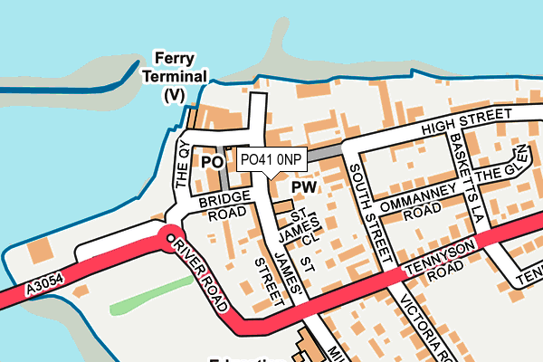 PO41 0NP map - OS OpenMap – Local (Ordnance Survey) PO41 0NP map - OS OpenMap – Local (Ordnance Survey)