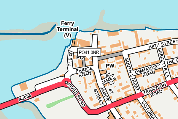 PO41 0NR map - OS OpenMap – Local (Ordnance Survey) PO41 0NR map - OS OpenMap – Local (Ordnance Survey)