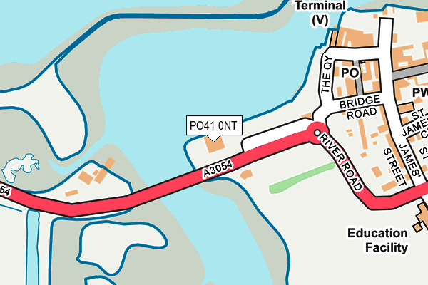 PO41 0NT map - OS OpenMap – Local (Ordnance Survey) PO41 0NT map - OS OpenMap – Local (Ordnance Survey)