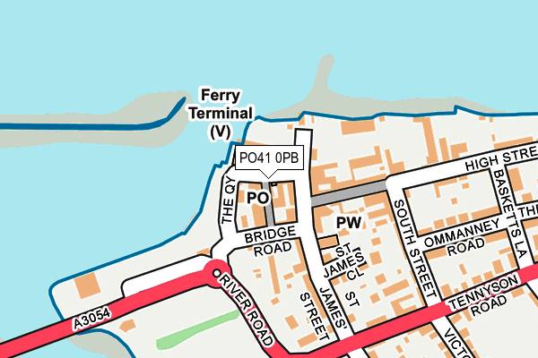 PO41 0PB map - OS OpenMap – Local (Ordnance Survey) PO41 0PB map - OS OpenMap – Local (Ordnance Survey)