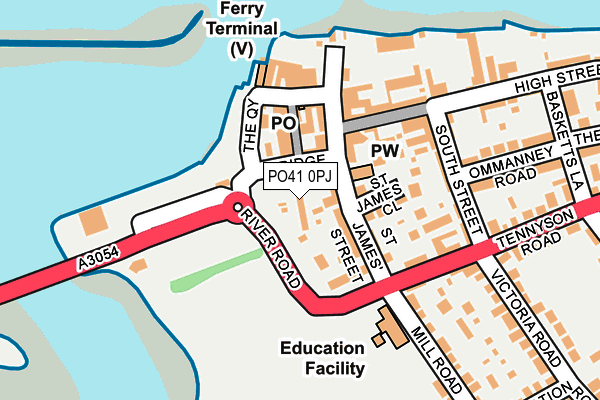 PO41 0PJ map - OS OpenMap – Local (Ordnance Survey) PO41 0PJ map - OS OpenMap – Local (Ordnance Survey)