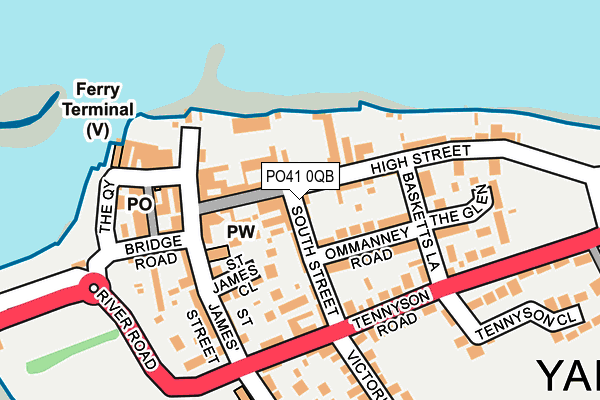 PO41 0QB map - OS OpenMap – Local (Ordnance Survey)
