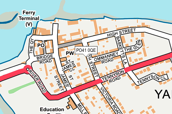 PO41 0QE map - OS OpenMap – Local (Ordnance Survey) PO41 0QE map - OS OpenMap – Local (Ordnance Survey)