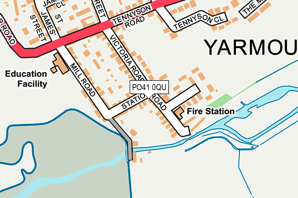 PO41 0QU map - OS OpenMap – Local (Ordnance Survey) PO41 0QU map - OS OpenMap – Local (Ordnance Survey)