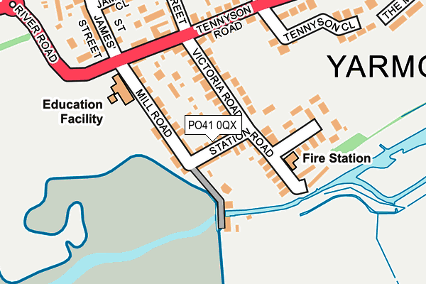 PO41 0QX map - OS OpenMap – Local (Ordnance Survey) PO41 0QX map - OS OpenMap – Local (Ordnance Survey)