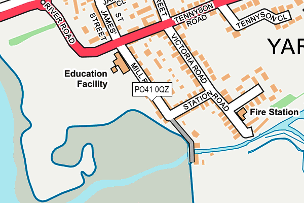 PO41 0QZ map - OS OpenMap – Local (Ordnance Survey) PO41 0QZ map - OS OpenMap – Local (Ordnance Survey)
