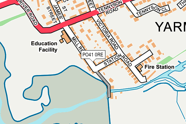 PO41 0RE map - OS OpenMap – Local (Ordnance Survey) PO41 0RE map - OS OpenMap – Local (Ordnance Survey)
