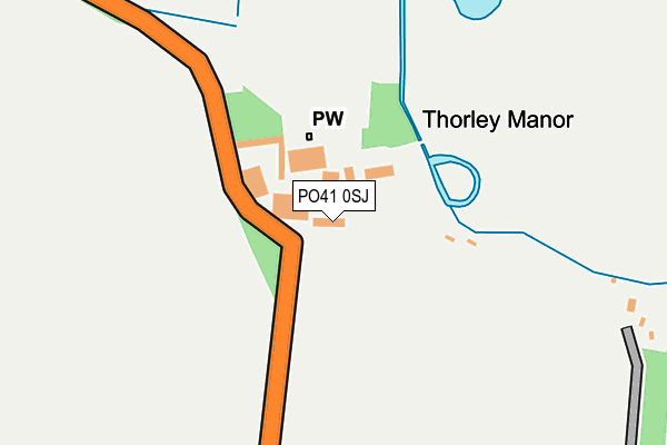 PO41 0SJ map - OS OpenMap – Local (Ordnance Survey) PO41 0SJ map - OS OpenMap – Local (Ordnance Survey)