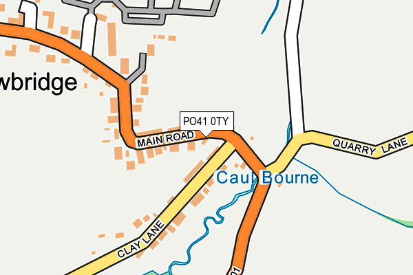 PO41 0TY map - OS OpenMap – Local (Ordnance Survey) PO41 0TY map - OS OpenMap – Local (Ordnance Survey)